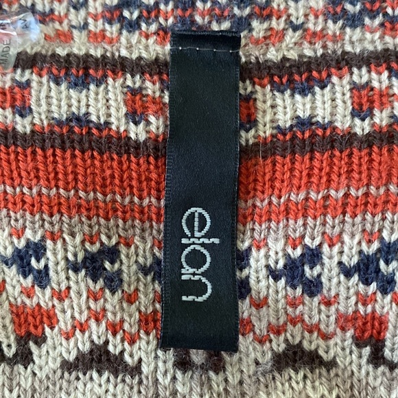 Elan Southwestern Fringe Open Front Waterfall Cardigan - Picture 4 of 5